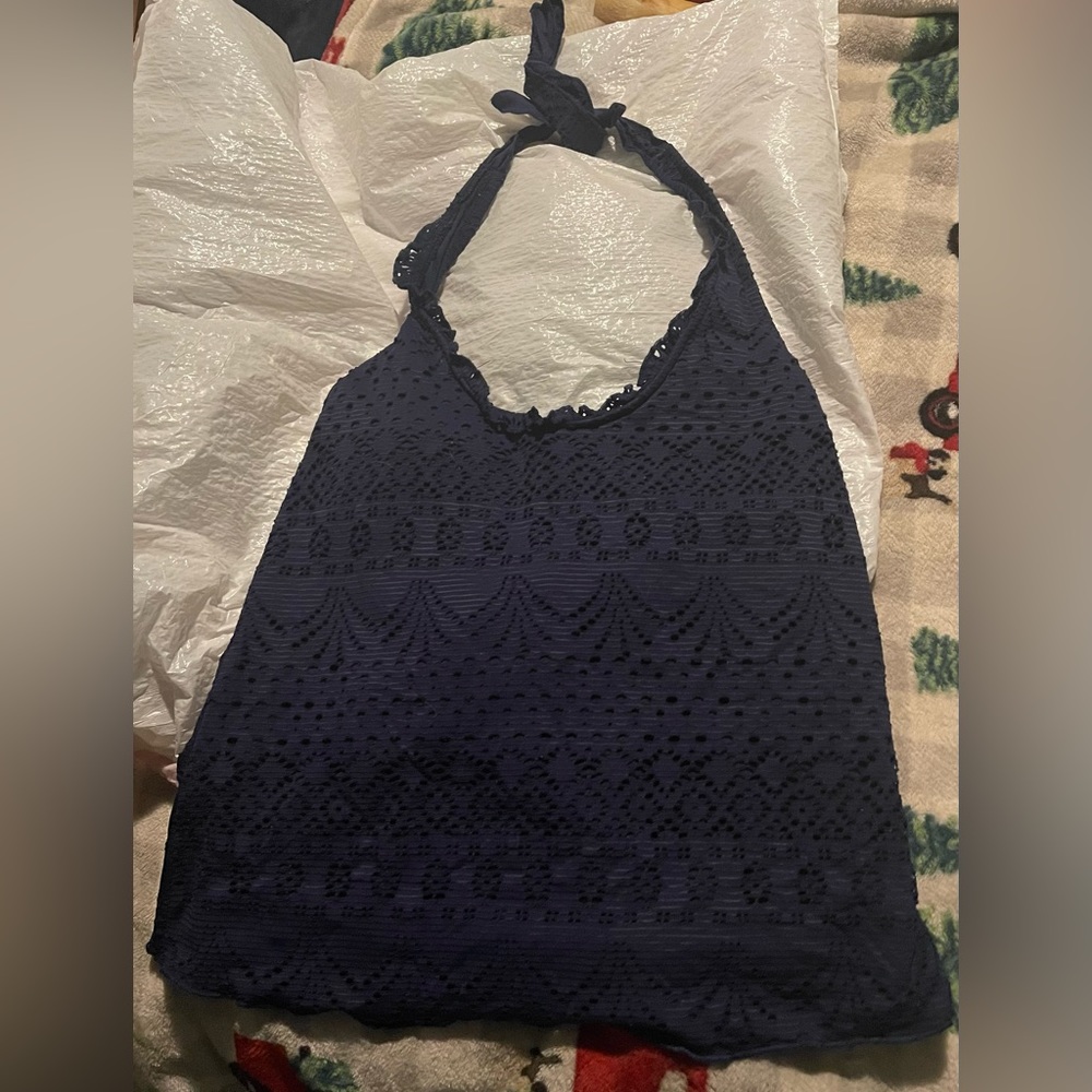 Halter swim tankini top